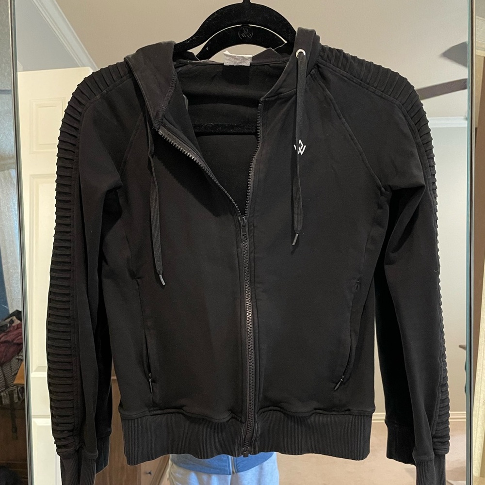 Workout Empire black zip up hoodie